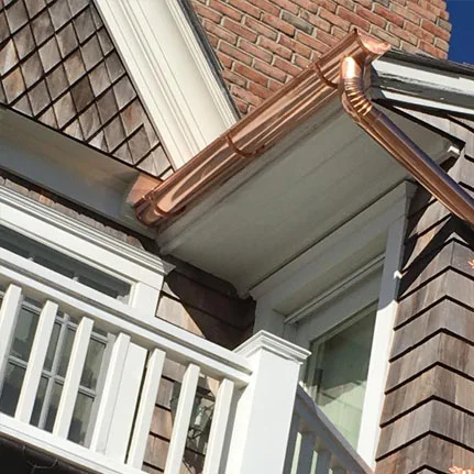 copper gutter installation Franklin Square ny